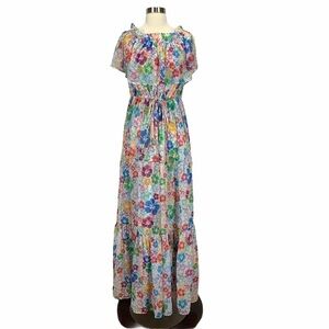 All Things Mochi Kona Polynesian maxi dress hibiscus floral tropical